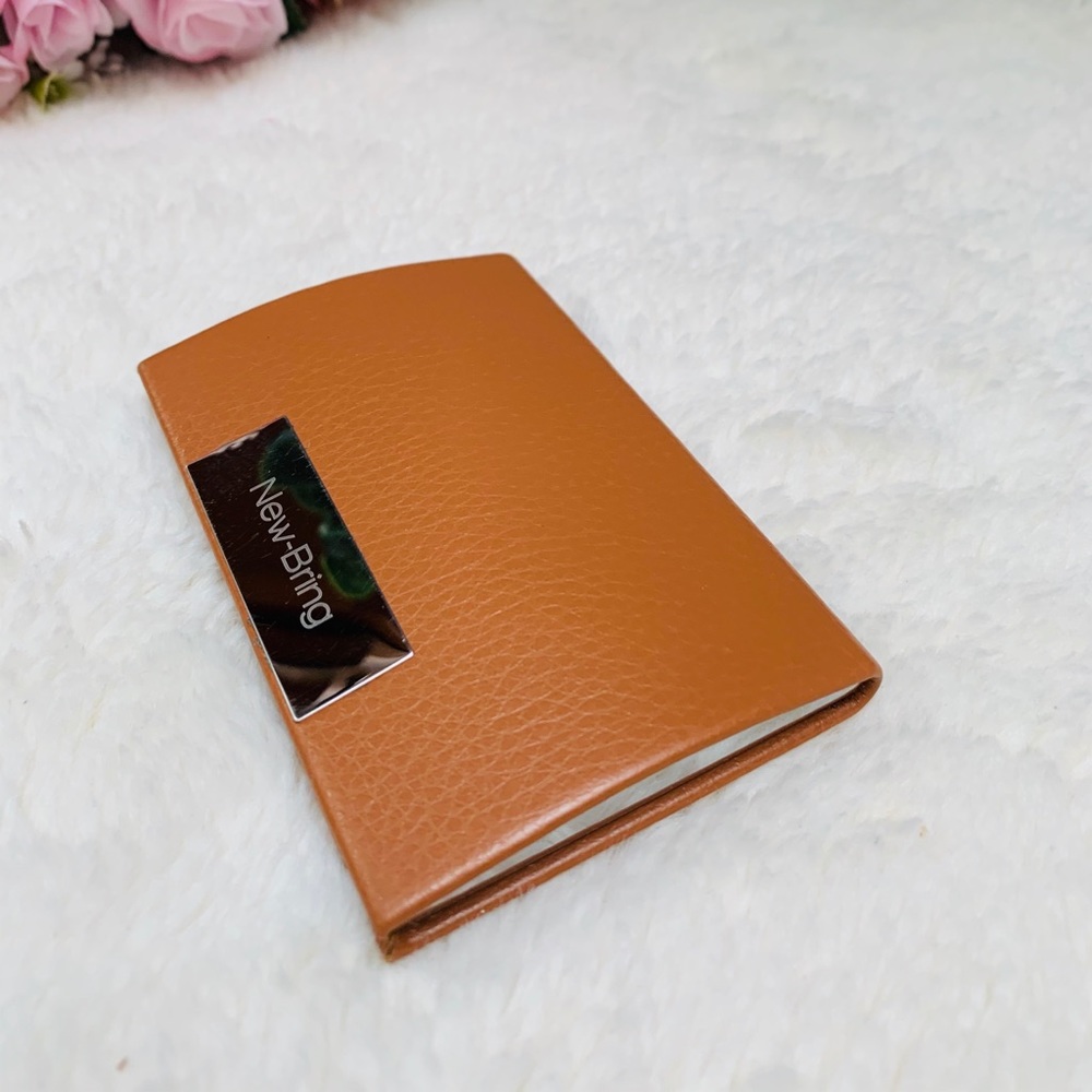 Business Metal/PU Leather Business Card Case